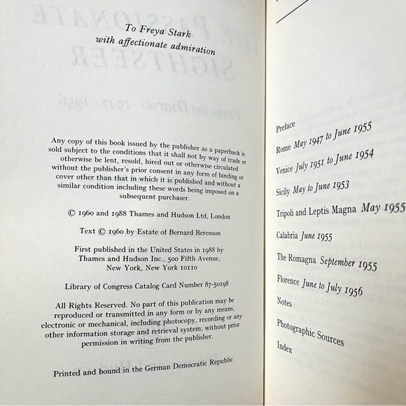 The Passionate Sightseer. By Bernard Berenson ISBN 0-500-27457-6 - Picture 4 of 5